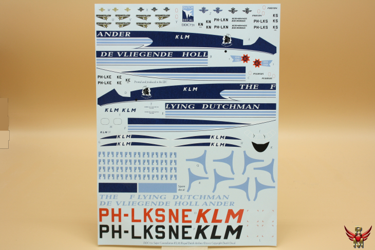 Dutch Decal 1/72 KLM Super Constellation PH-LKS PH-LKE PH-LKN