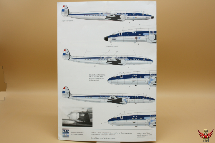 Dutch Decal 1/72 KLM Super Constellation PH-LKS PH-LKE PH-LKN