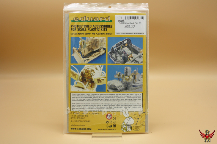 Eduard 1/72 S-100 Schnellboot Flak 38/20mm For Revell kit