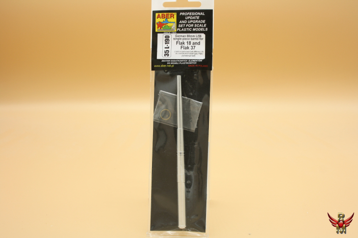 Aber 1/35 German 88mm L/56 Single piece barrel for Flak 18 and Flak 37