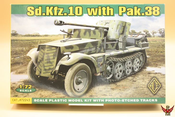 ACE 1/72 German Sd Kfz 10 with PAK 38