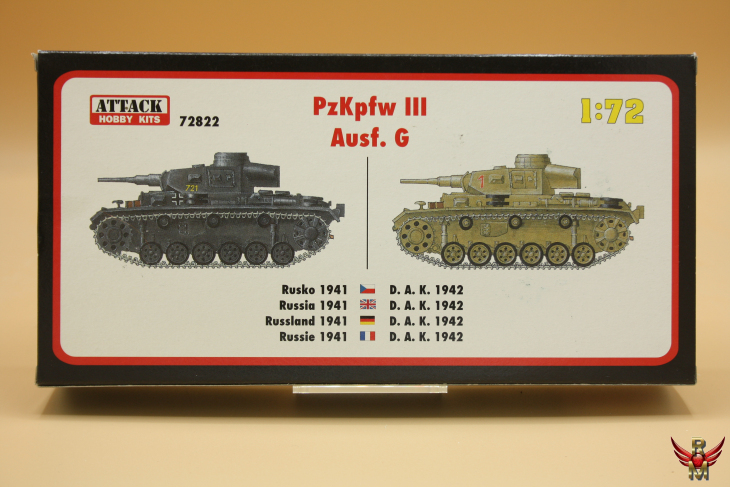 Attack Hobby Kits 1/72 German Pz Kpfw III Ausf G