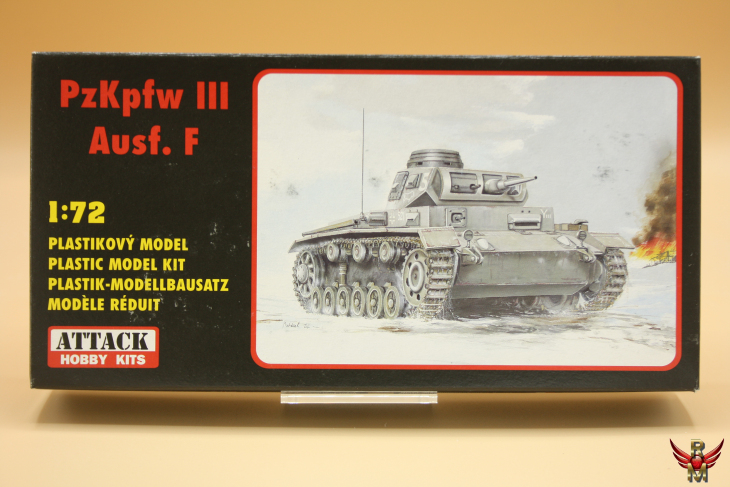 Attack Hobby Kits 1/72 German PzKpfw III Ausf F
