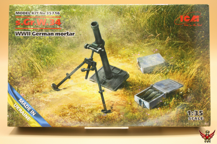 ICM 1/35 WWII German Mortar s Gr W 34