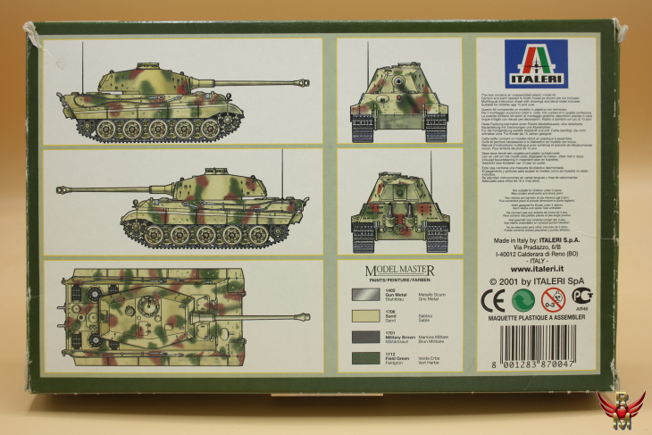 Italeri 1/72 German King Tiger -