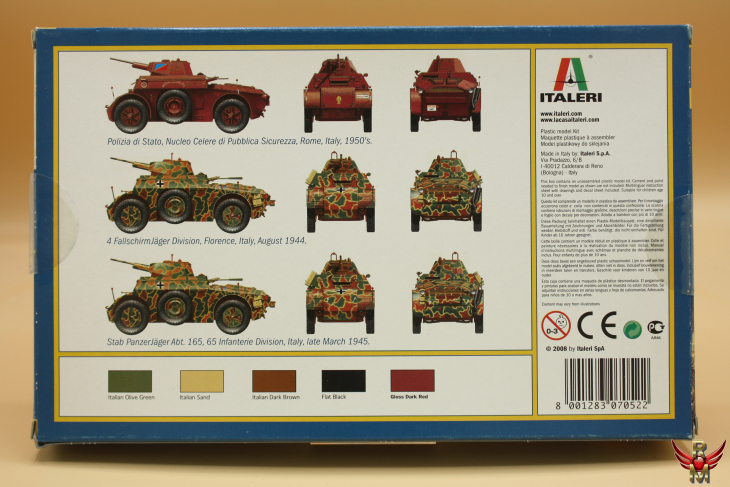Italeri 1/72 Italian Autoblinda AB 43