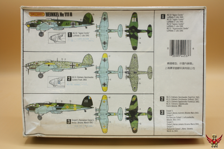 Matchbox 1/72 German Heinkel He 111H