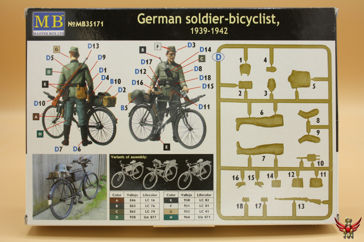 Master Box 1/35 German Soldier Bicyclist 1939-1942