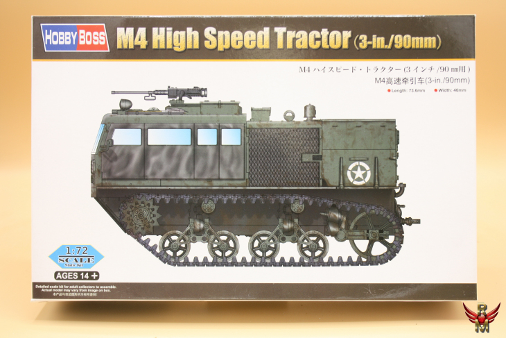HobbyBoss 1/72 M4 High Speed Tractor 3-in/90mm