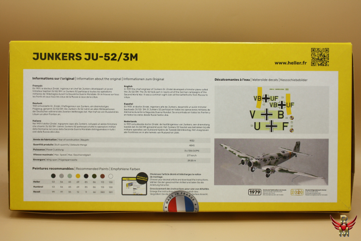 Heller 1/72 Junkers JU-52/3M