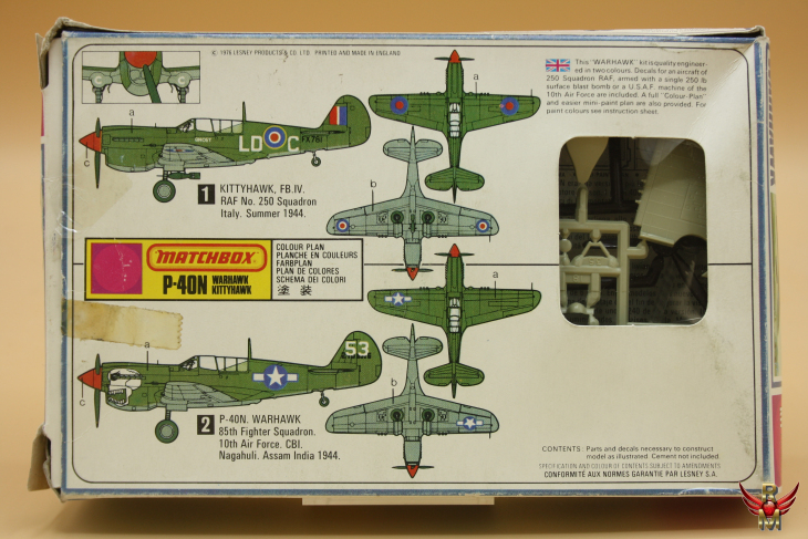 Matchbox 1/72 P-40N Warhawk/Kittyhawk