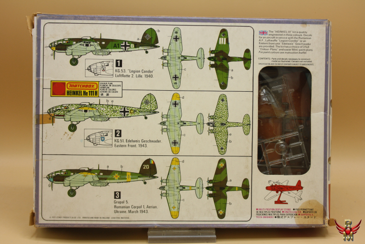 Matchbox 1/72 German Heinkel He 111 H