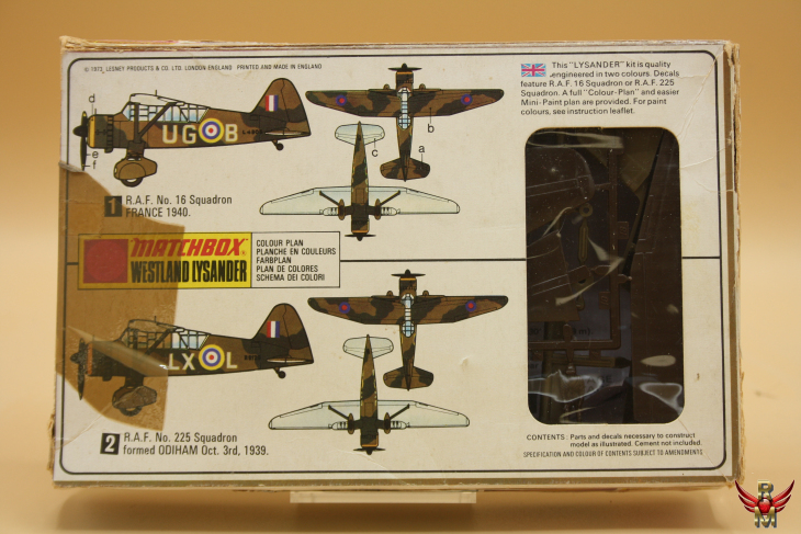 Matchbox 1/72 Westland Lysander
