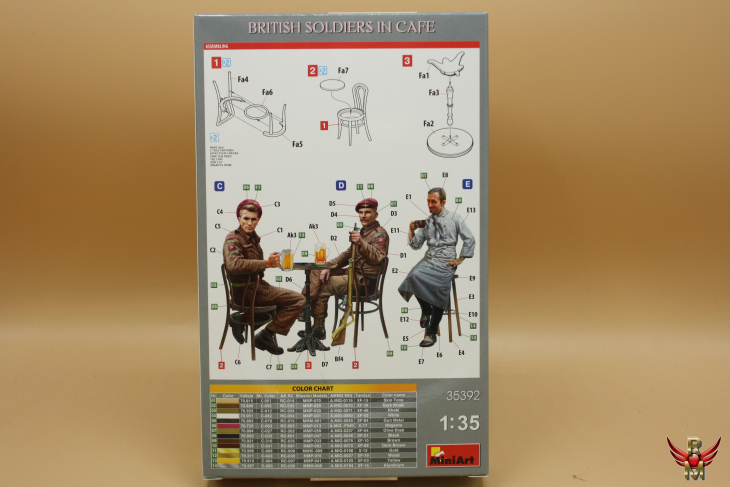 MiniArt 1/35 British Soldiers in Cafe