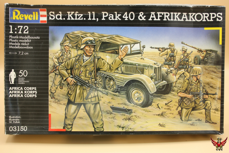 Revell 1/72 Sd Kfz 11 Pak 40 and Afrikakorps