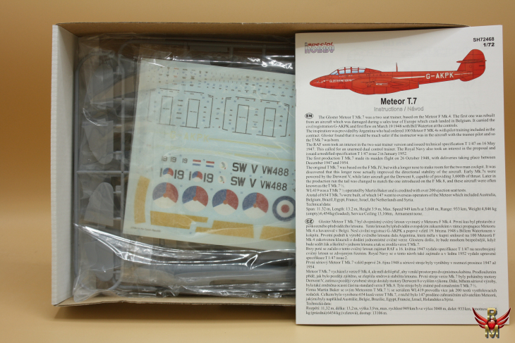 Special Hobby 1/72 Gloster Meteor T Mk 7 British Jet Trainer