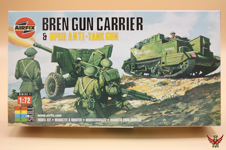 Airfix 1/76 Bren Gun Carrier and 6PDR Anti Tank Gun