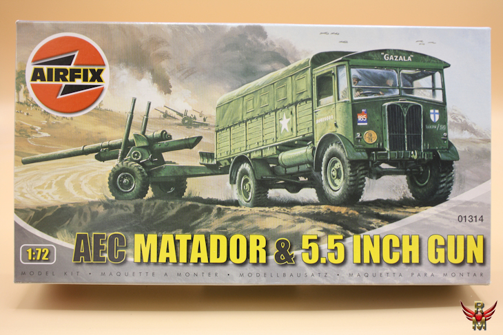 Airfix 1/76 AEC Matador and 5.5 Inch Gun