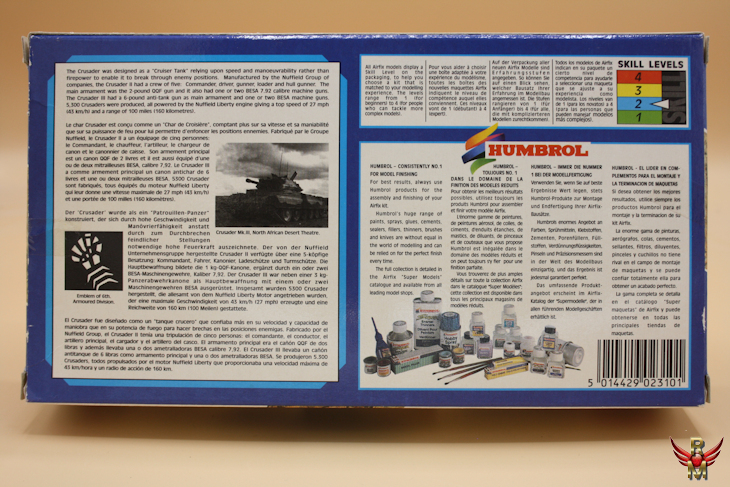 Airfix 1/76 Crusader Tank -