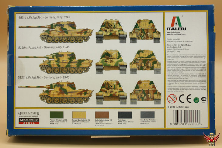 Italeri 1/72 German Sd Kfz 186 Jagdtiger
