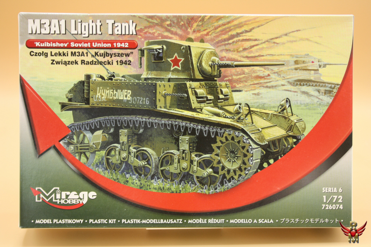 Mirage Hobby 1/72 M3A1 Light Tank Kuibishev Soviet Union 1942