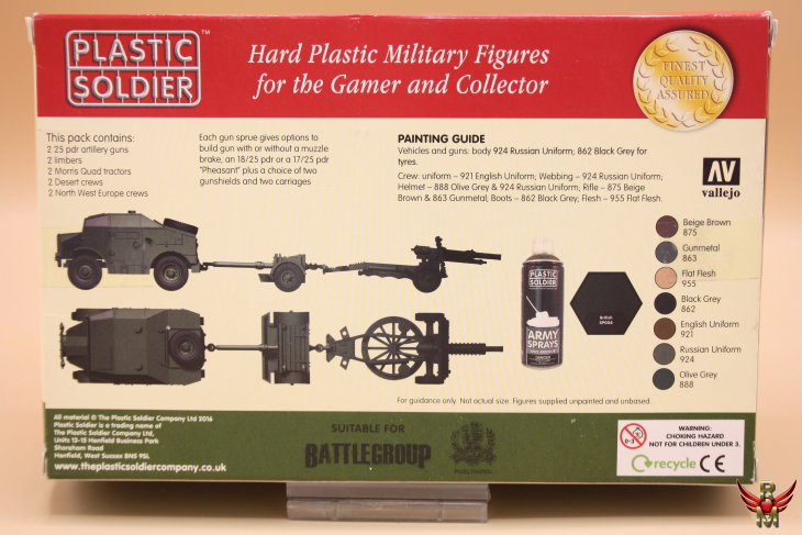 Plastic Soldier 1/72 British 25pdr and Morris Quad Tractor