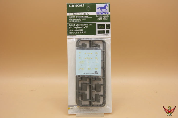 Bronco Models 1/35 British 25 Pdr Ammo Box (Staghound APC)