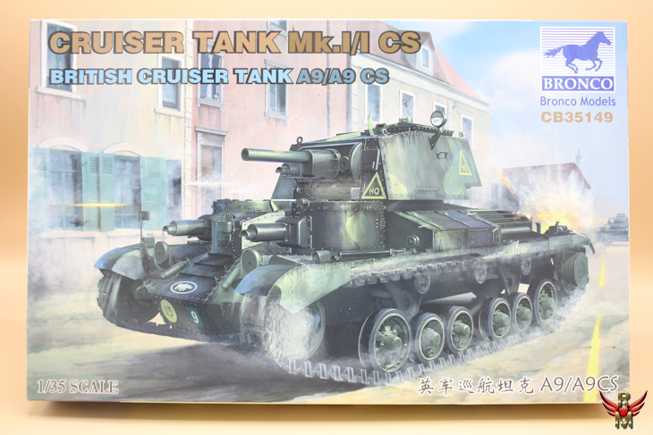 Bronco Models 1/35 Cruiser Tank Mk I/I CS British Cruiser Tank A9/A9 CS