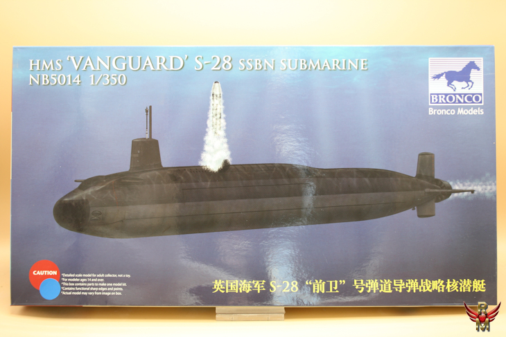 Bronco Models 1/350 HMS Vanguard S-28 SSBN Submarine