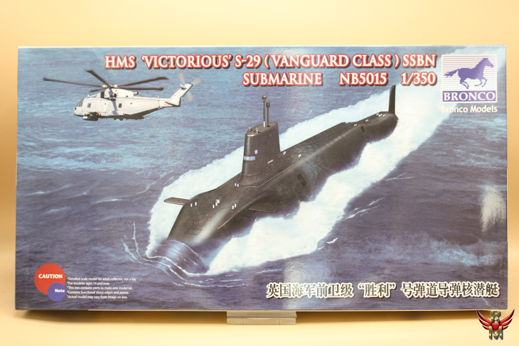Bronco Models 1/350 HMS Victorious S-29 SSBN Submarine