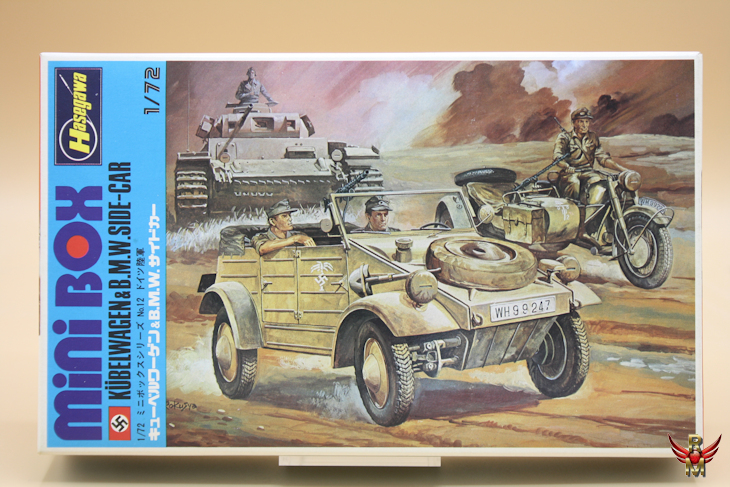 Hasegawa 1/72 Kübelwagen and BMW Side-car