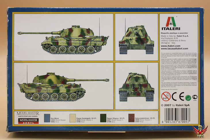 Italeri 1/72 German King Tiger