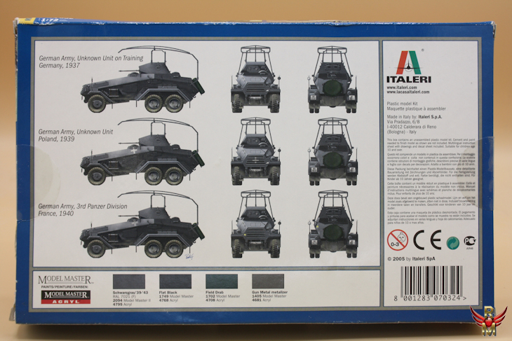 Italeri 1/72 Sd Kfz 232 6 Rad