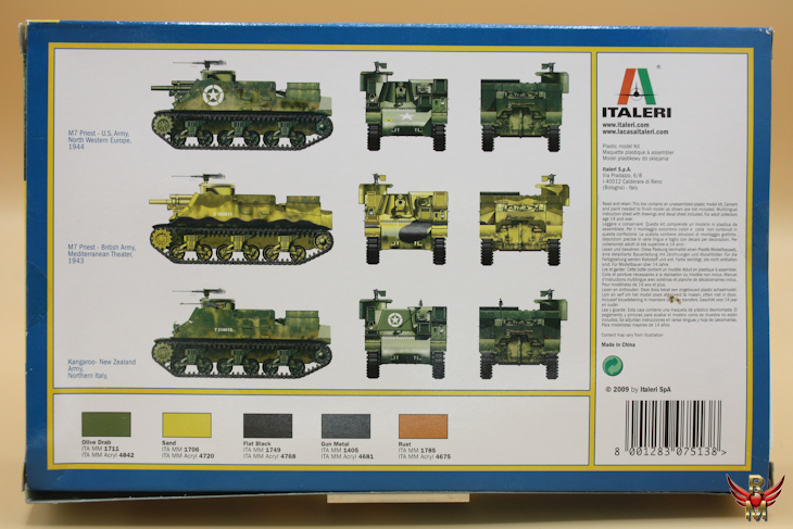 Italeri 1/72 M7 Priest 105mm HMC Kangaroo