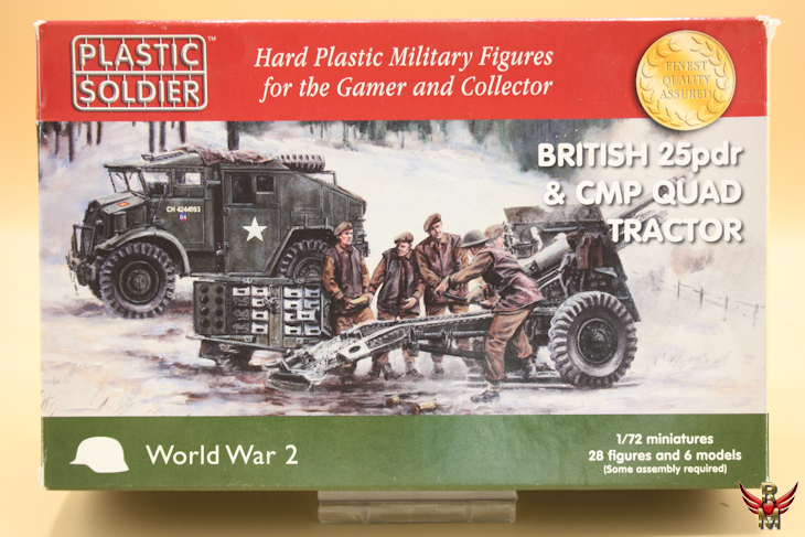 Plastic Soldier 1/72 British 25Pdr and CMP Quad Tractor