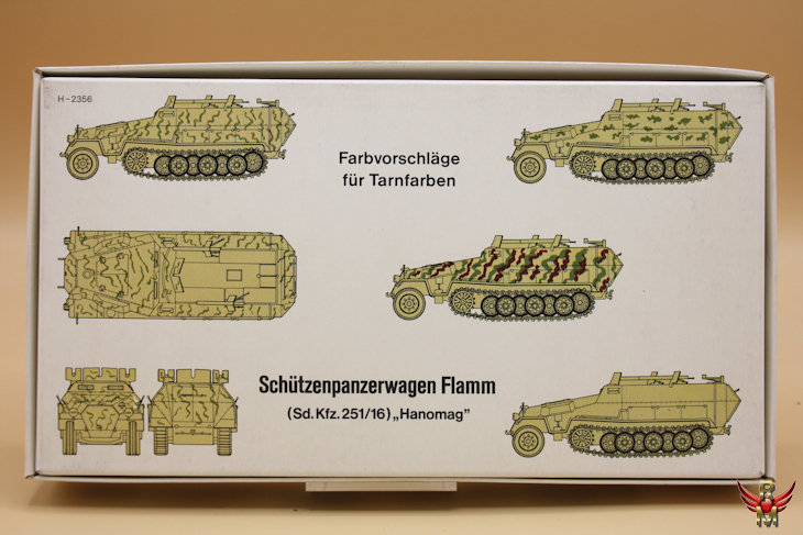 Revell ESCI 1/72 Schützenpanzerwagen Flamm Sd Kfz 251/16 Hanomag | 2 KITS