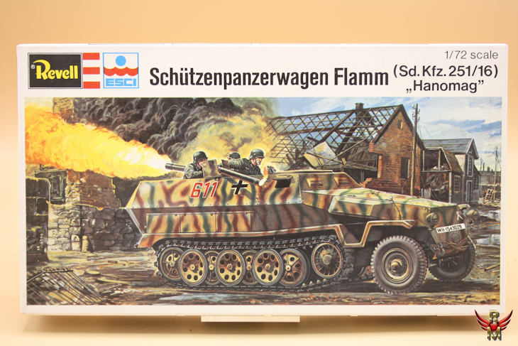 Revell ESCI 1/72 Schützenpanzerwagen Flamm Sd Kfz 251/16 Hanomag