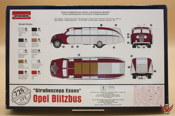 Roden 1/72 Opel Blitzbus Strassenzepp Essen