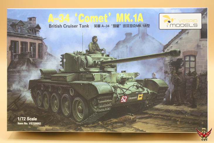 VESPID Models 1/72 A-34 Comet MK 1A British Cruiser Tank
