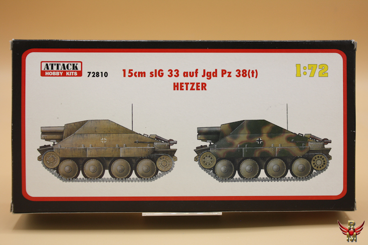 Attack Hobby Kits 1/72 15cm sIG 33 auf Jgd Pz 38 t Hetzer