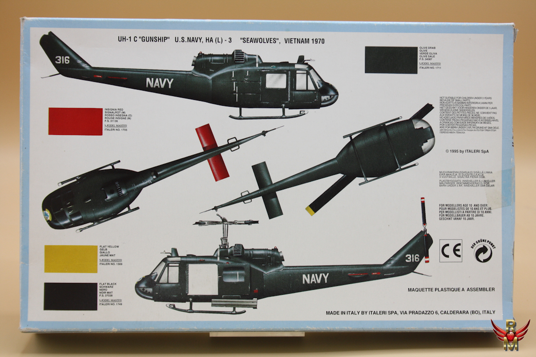 Italeri 1/72 UH-1C Gunship Helicopter
