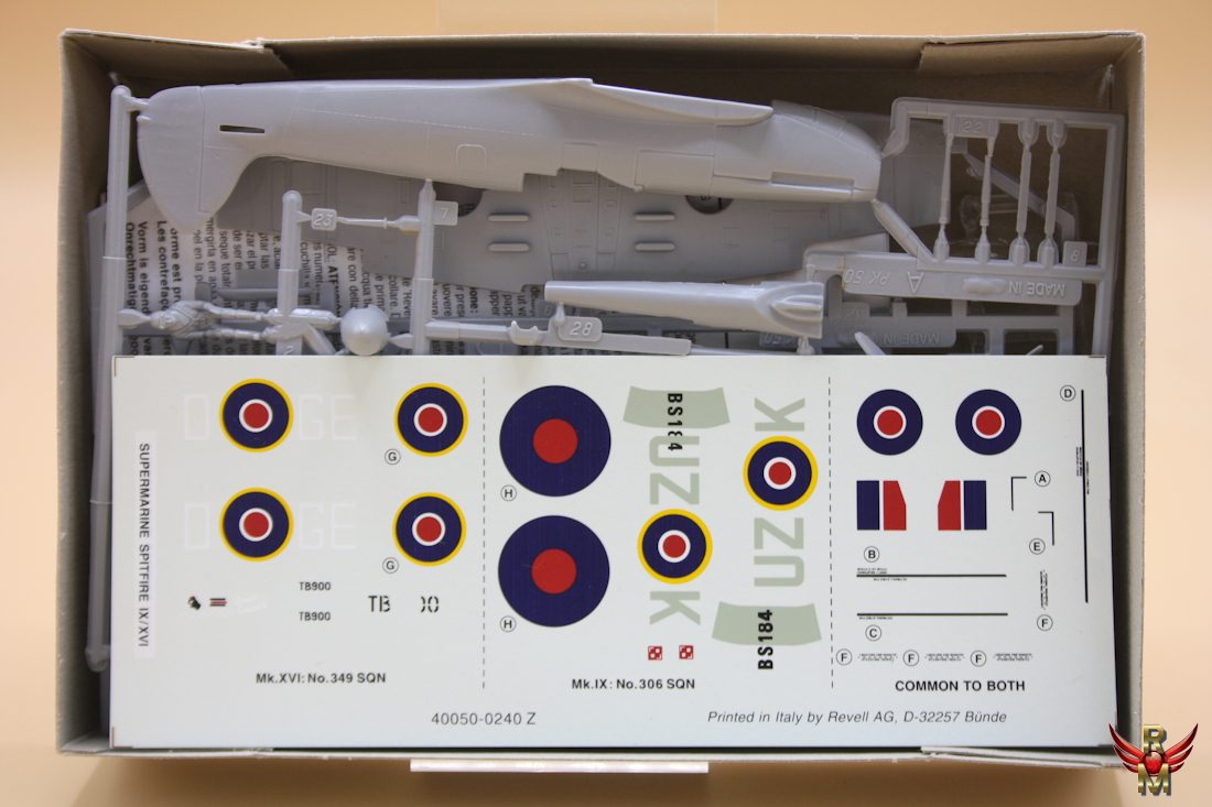 Matchbox 1/72 Spitfire Mk XVI/IX