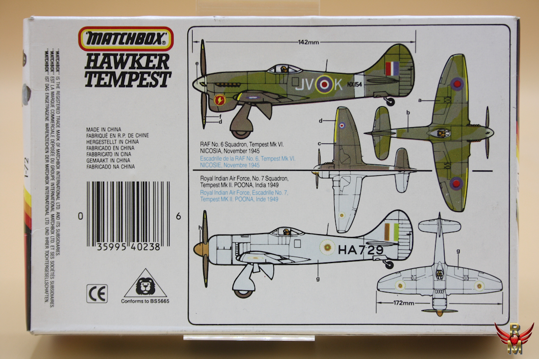 Matchbox 1/72 Hawker Tempest