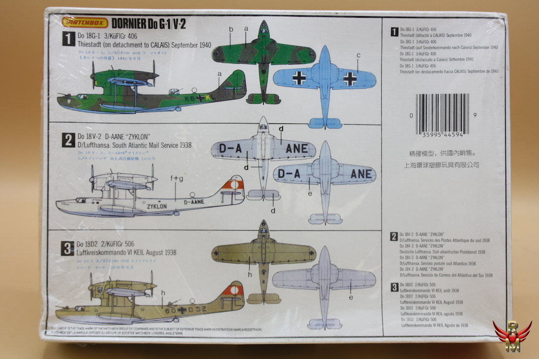 Matchbox 1/72 Dornier Do G-1