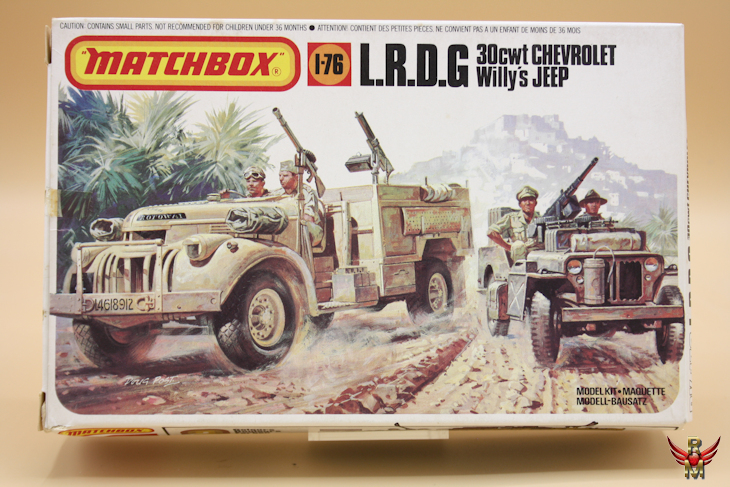 Matchbox 1/76 LRDG 30cwt Chevrolet and Willys Jeep