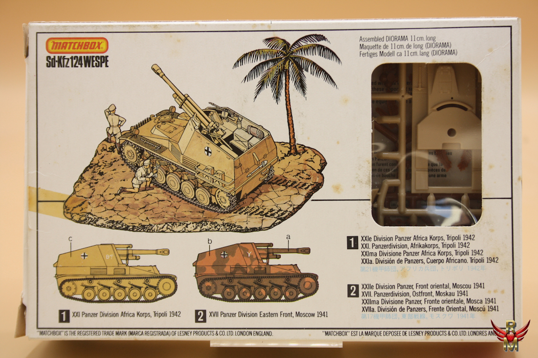 Matchbox 1/76 Sd Kfz 124 Wespe
