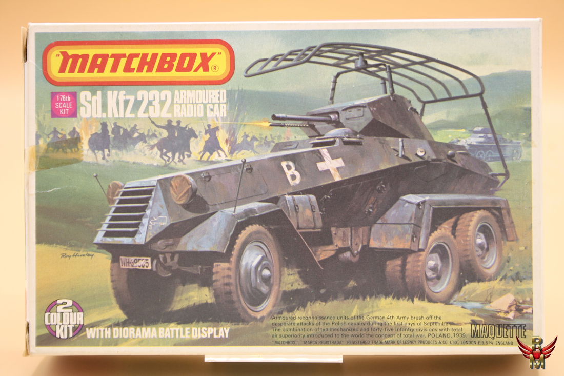 Matchbox 1/76 Sd Kfz 232 Armoured Radio Car