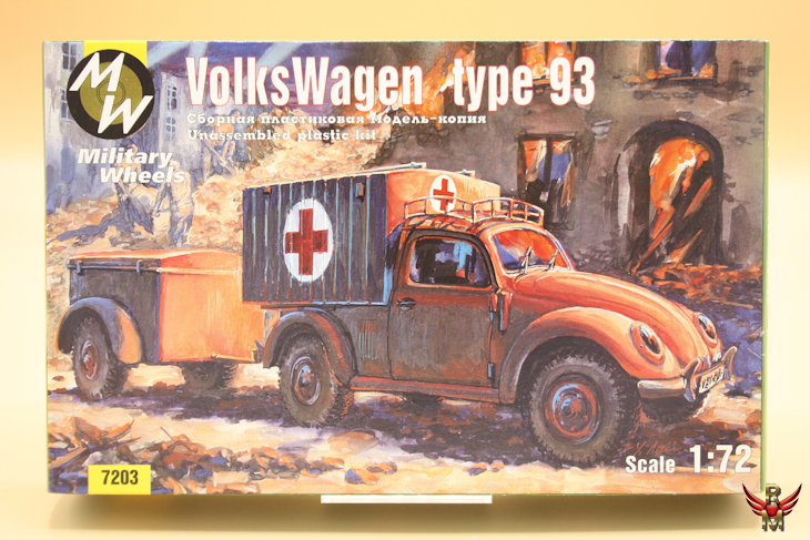 Military Wheels 1/72 Volkswagen type 93 Ambulance and Trailer