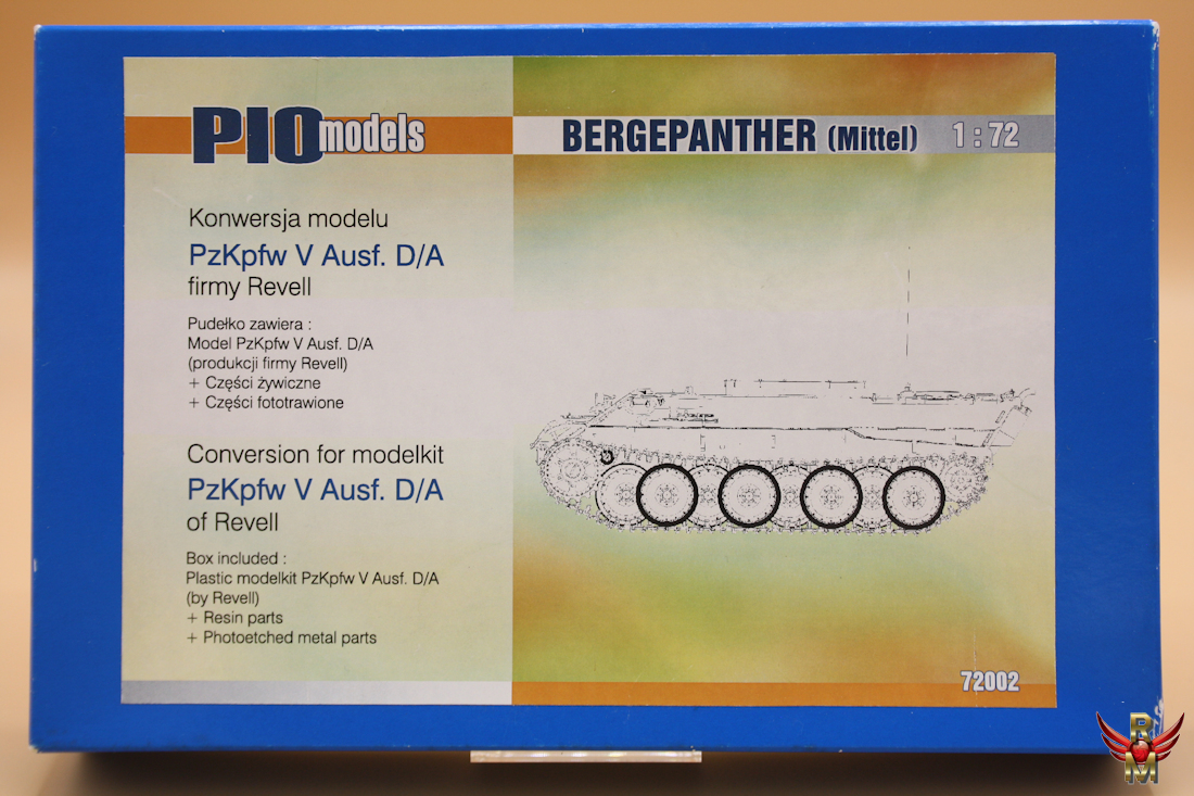 PIOmodels 1/72 Bergepanther Mittel Pz Kpfw V Ausf D/A