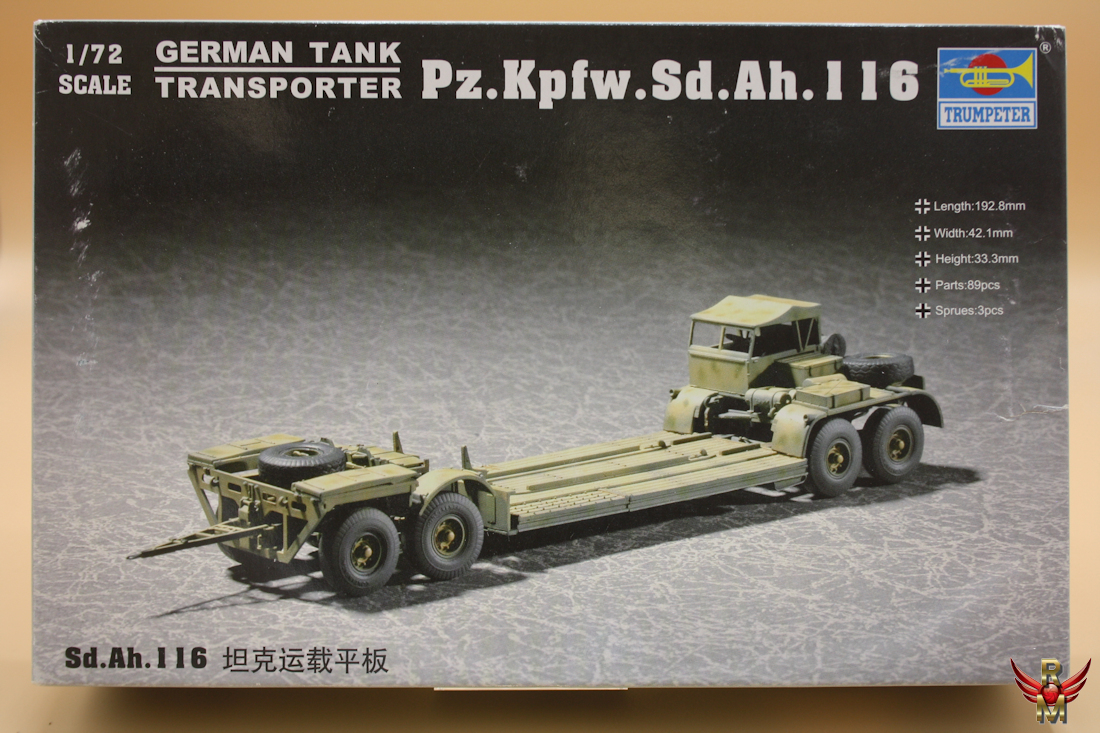 Trumpeter 1/72 German Tank Transporter Pz Kpfw Sd Ah 116